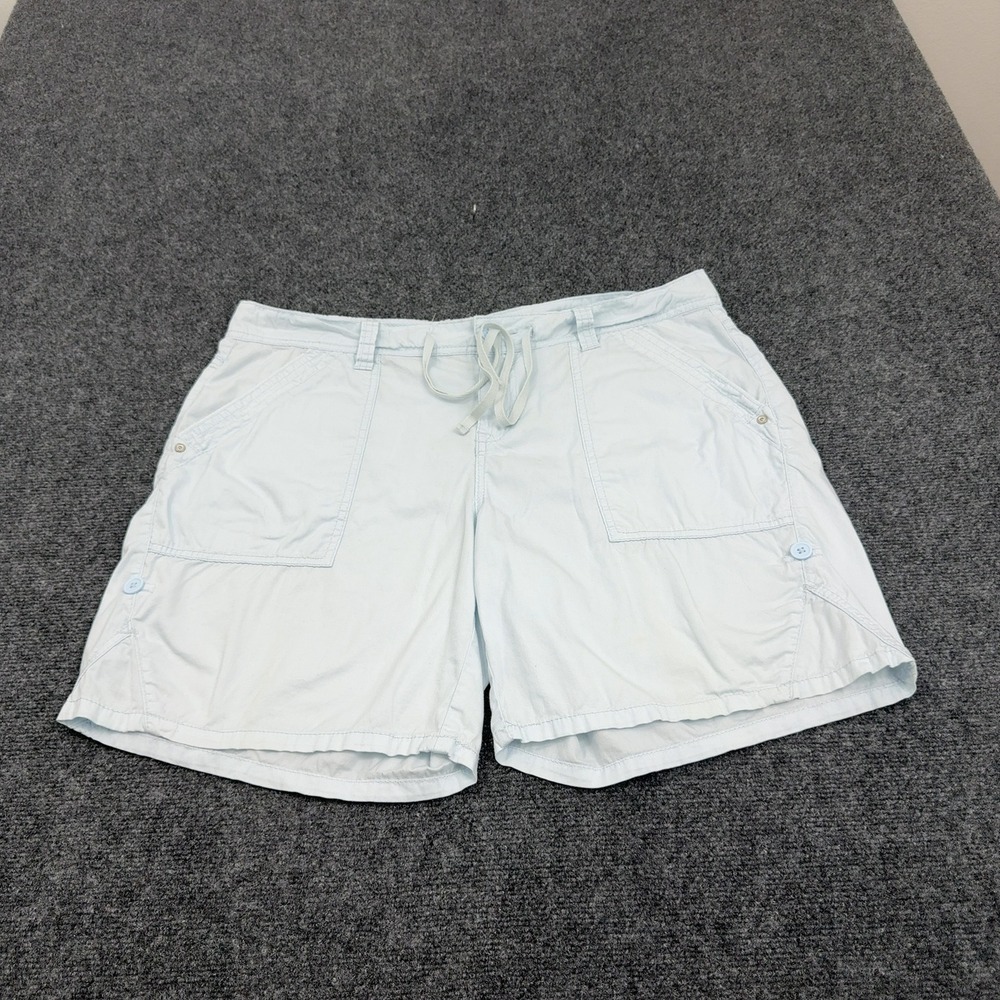 Supplies Product Type Womens 14 Light Blue Cotton Spandex Cargo Shorts Casual